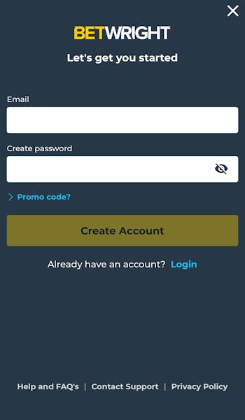 BetWright Sign Up