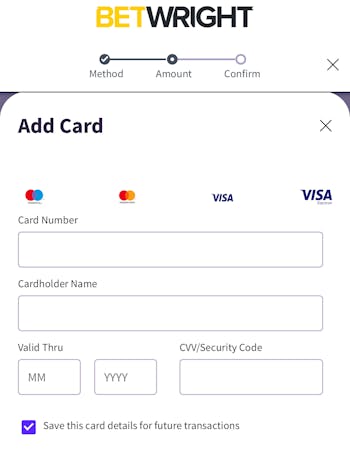 BetWright Deposit Card