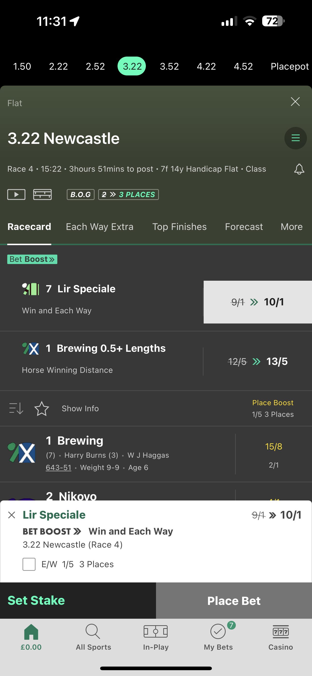 Bet365 Each Way 2