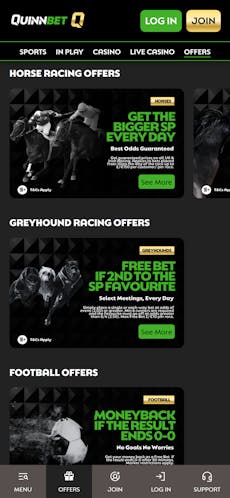 QuinnBet promotions