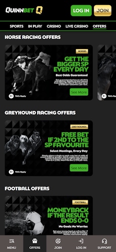 QuinnBet promotions