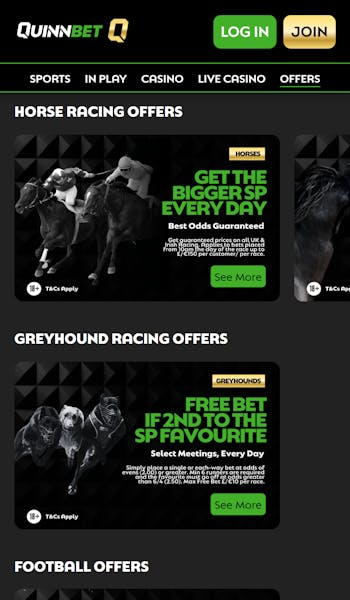 QuinnBet promotions