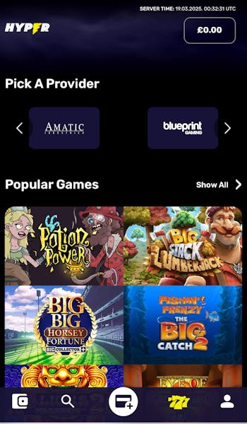 Hyper Sport Deposit Process Step 1