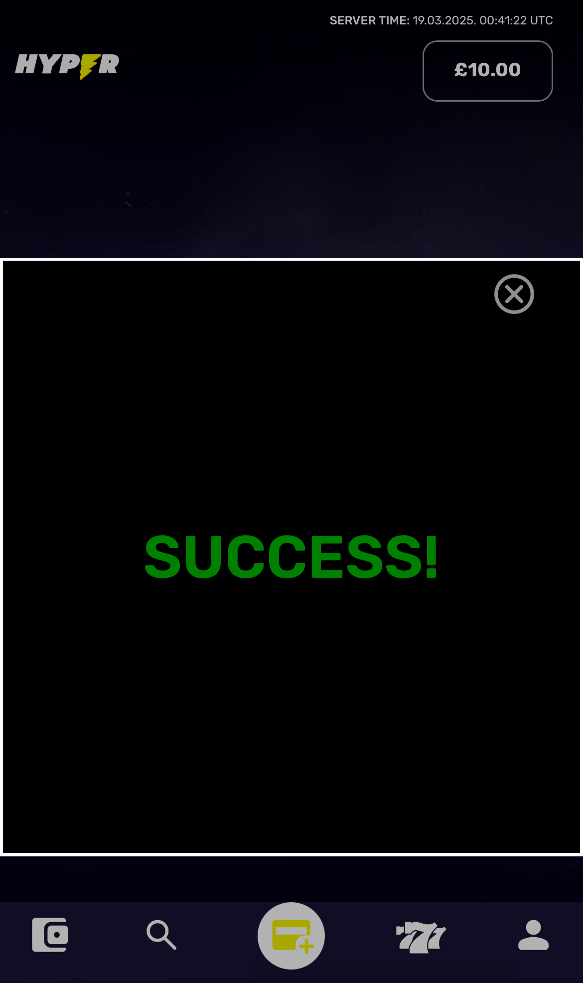 Hyper Sport Deposit Process Step 4