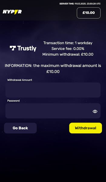 Hyper Sport Withdrawal Step 3