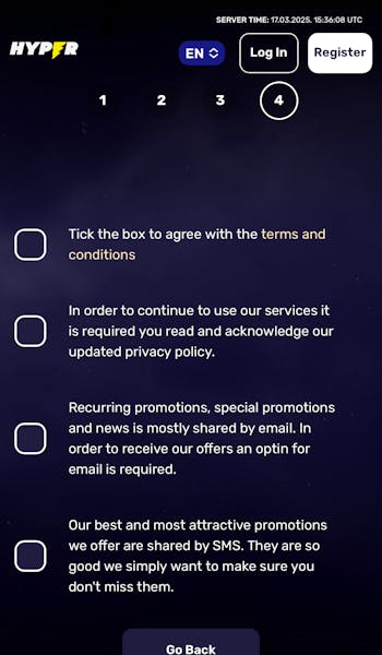 Hyper Sport Terms & Conditions