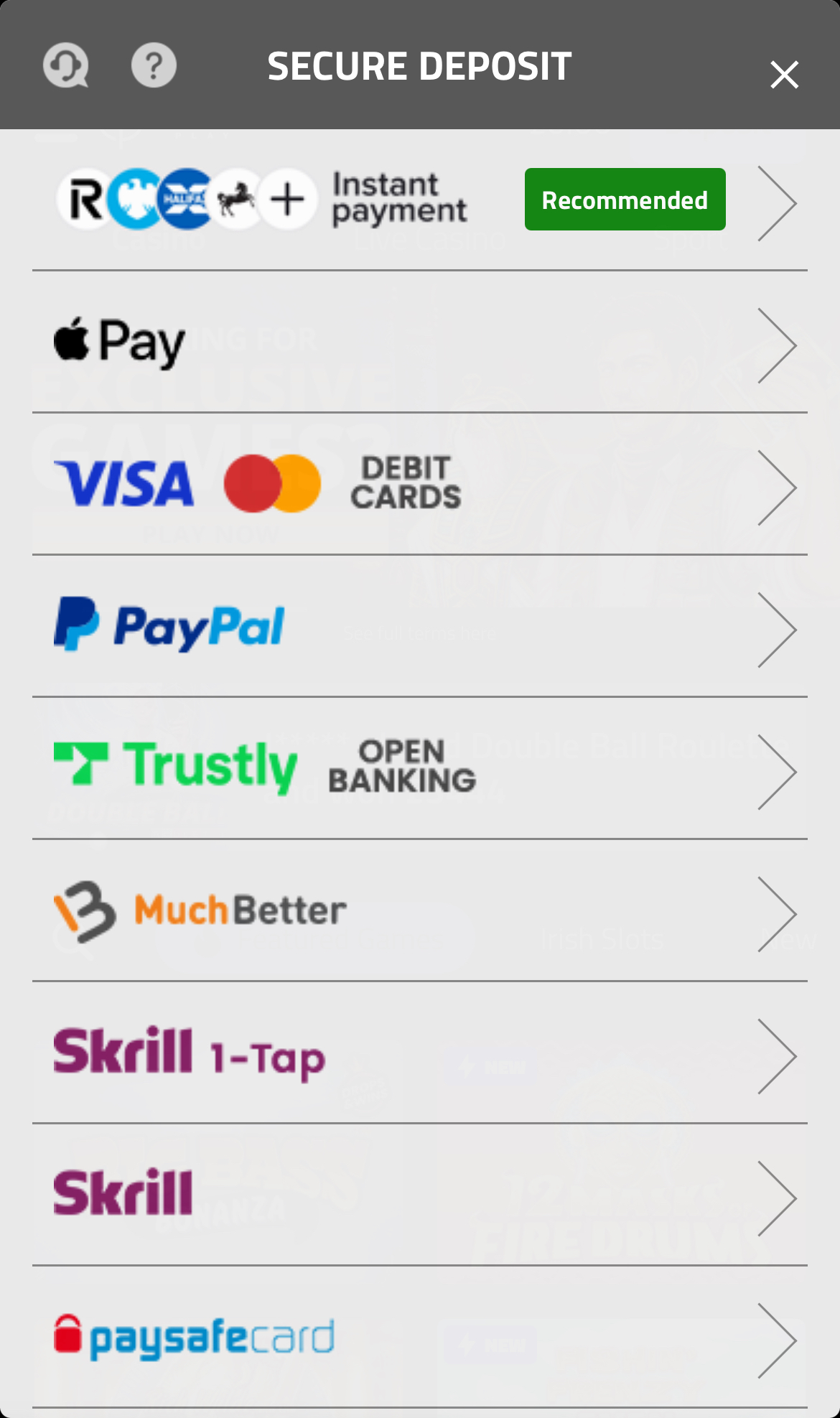 Neptune Play Deposit Process 2