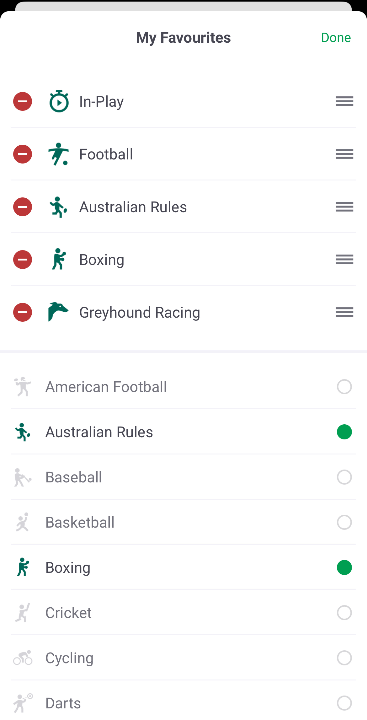 Paddy Power Customise Sports Betting