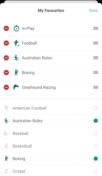 Paddy Power Customise Sports Betting