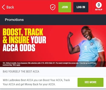 Ladbrokes Acca Insurance and Boost