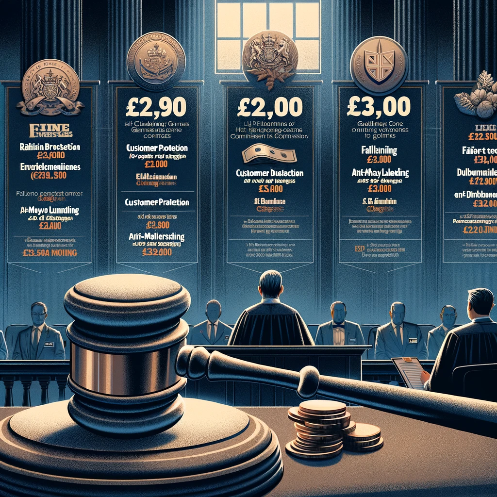 Gambling companies with the highest UKGC fines