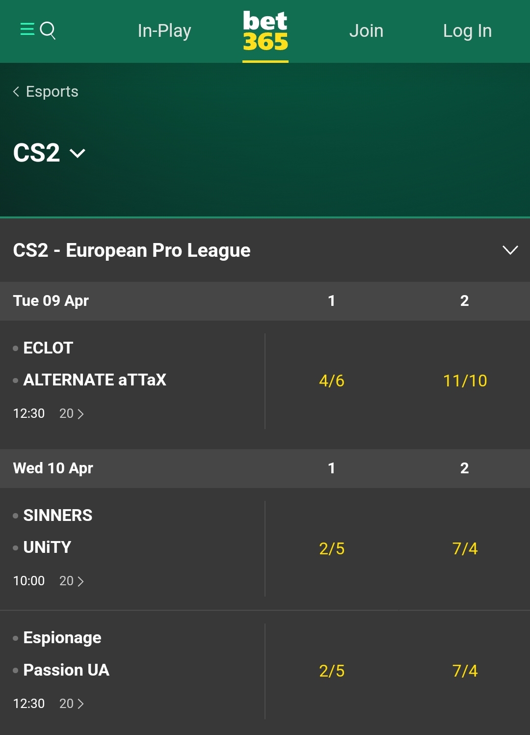 bet365 CSGO/CS2