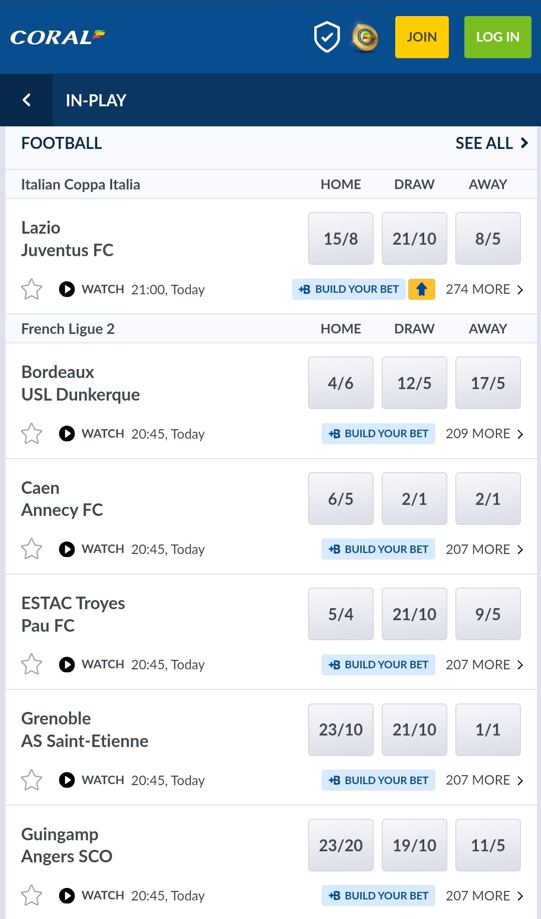 Coral Football Streaming