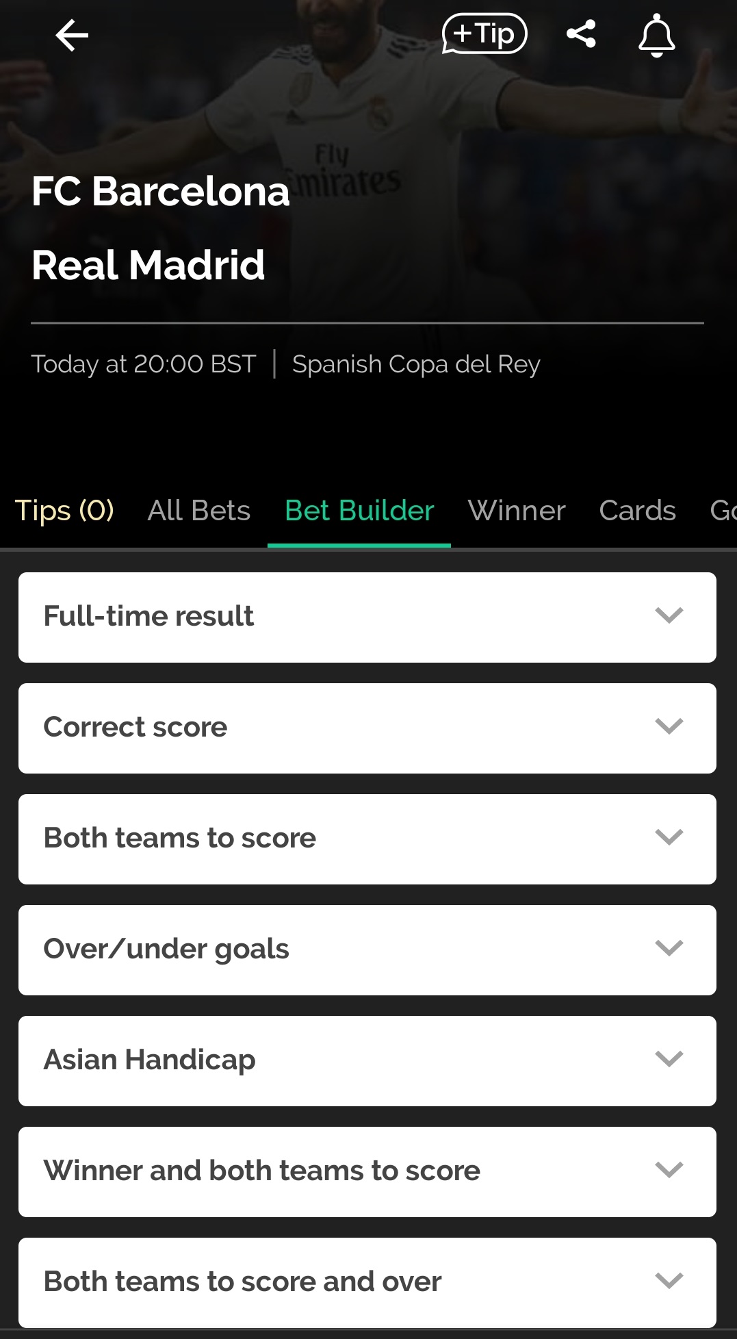 sbk bet builder