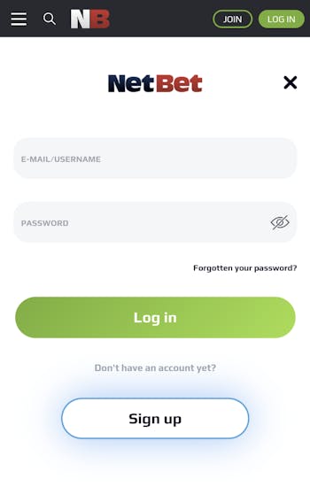 NetBet sign-up 1