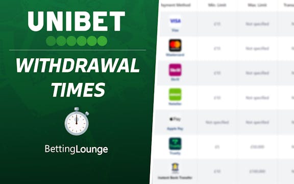 Unibet withdrawal times