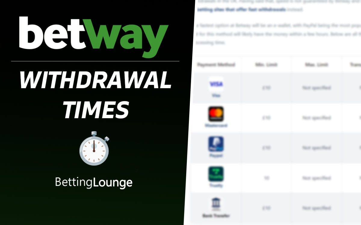 Betway withdrawal time