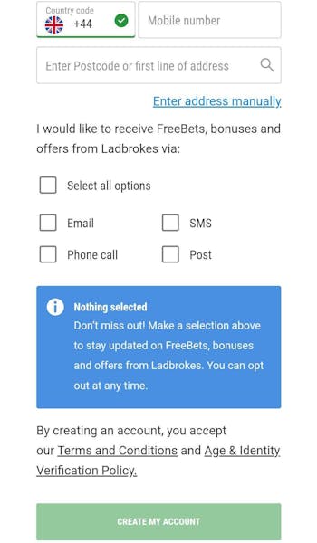 Ladbrokes registration 2
