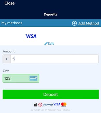 William Hill Deposit 4