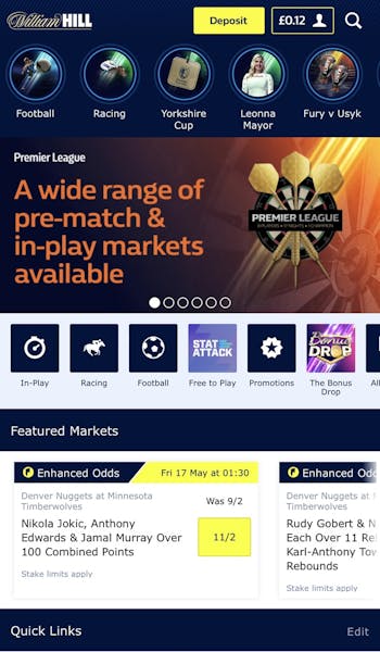 William Hill Deposit/withdrawal 1