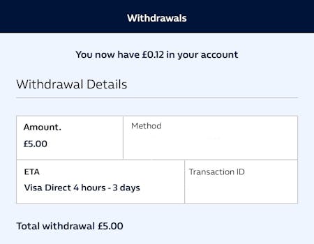 William Hill Withdrawal 3