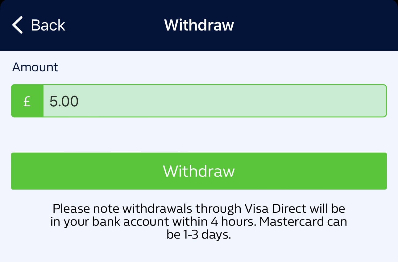 William Hill Withdrawal 1