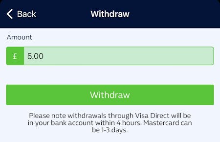 William Hill Withdrawal 1