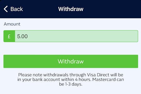 William Hill Withdrawal 1