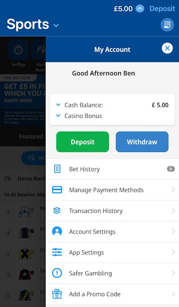 Betfred Withdrawal 1