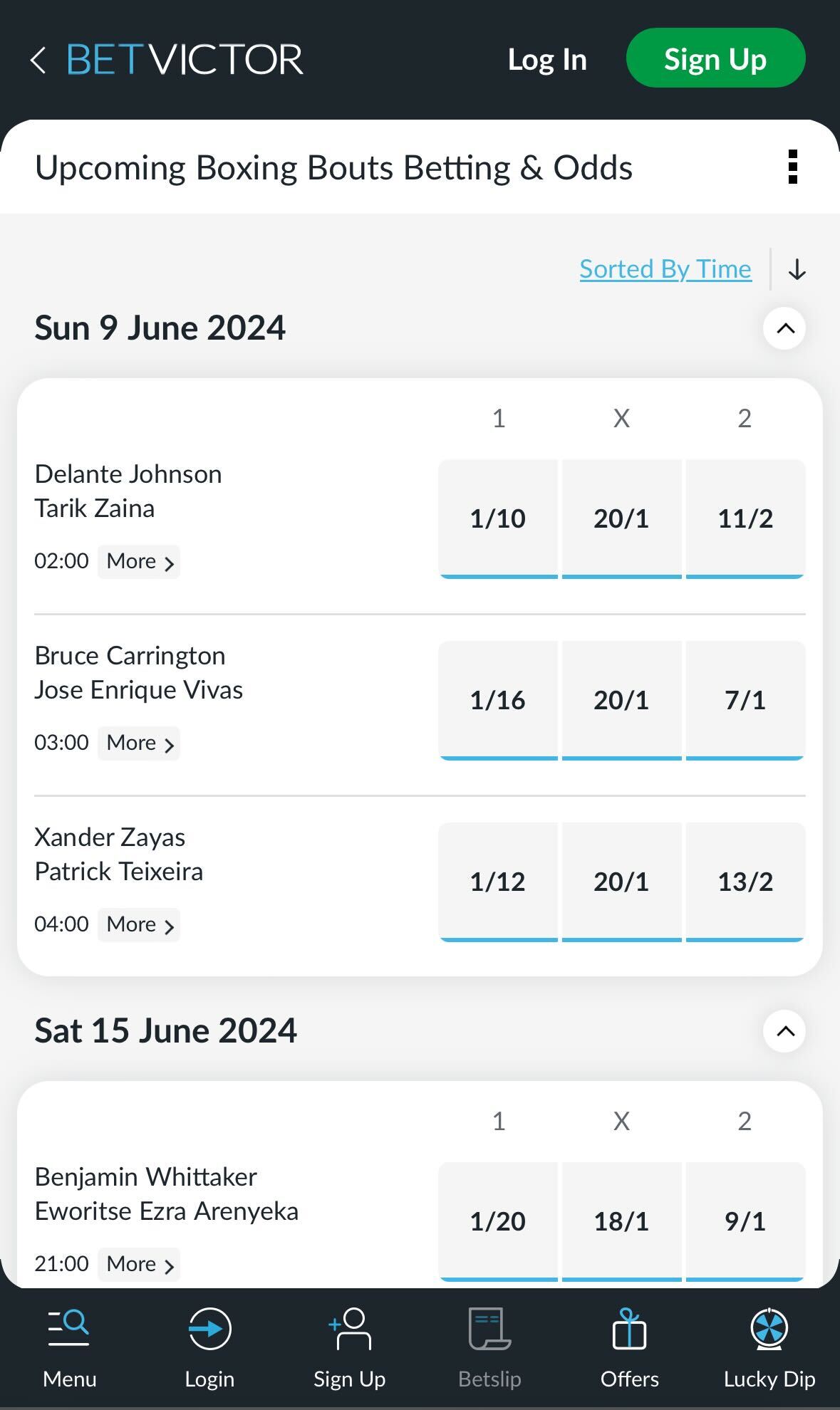 BetVictor boxing betting UK