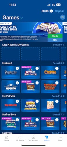 betfred app casino