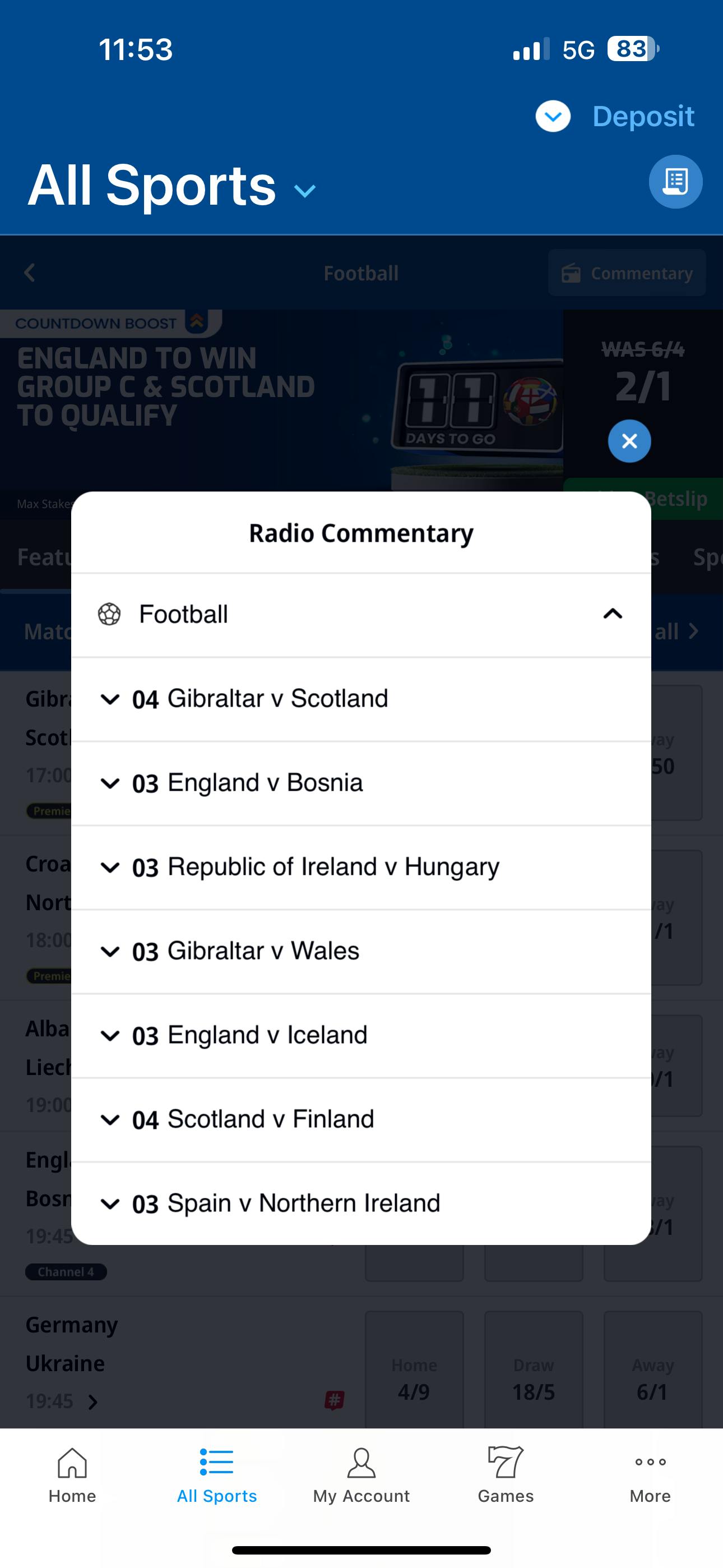 betfred app radio commentary