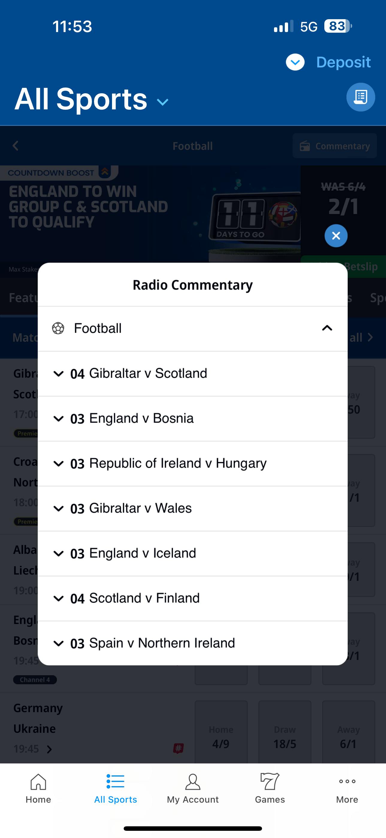 betfred app radio commentary