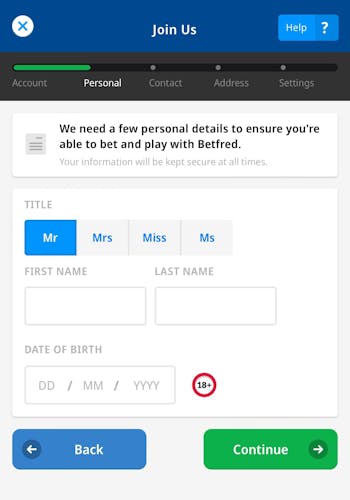 Betfred sign-up 3