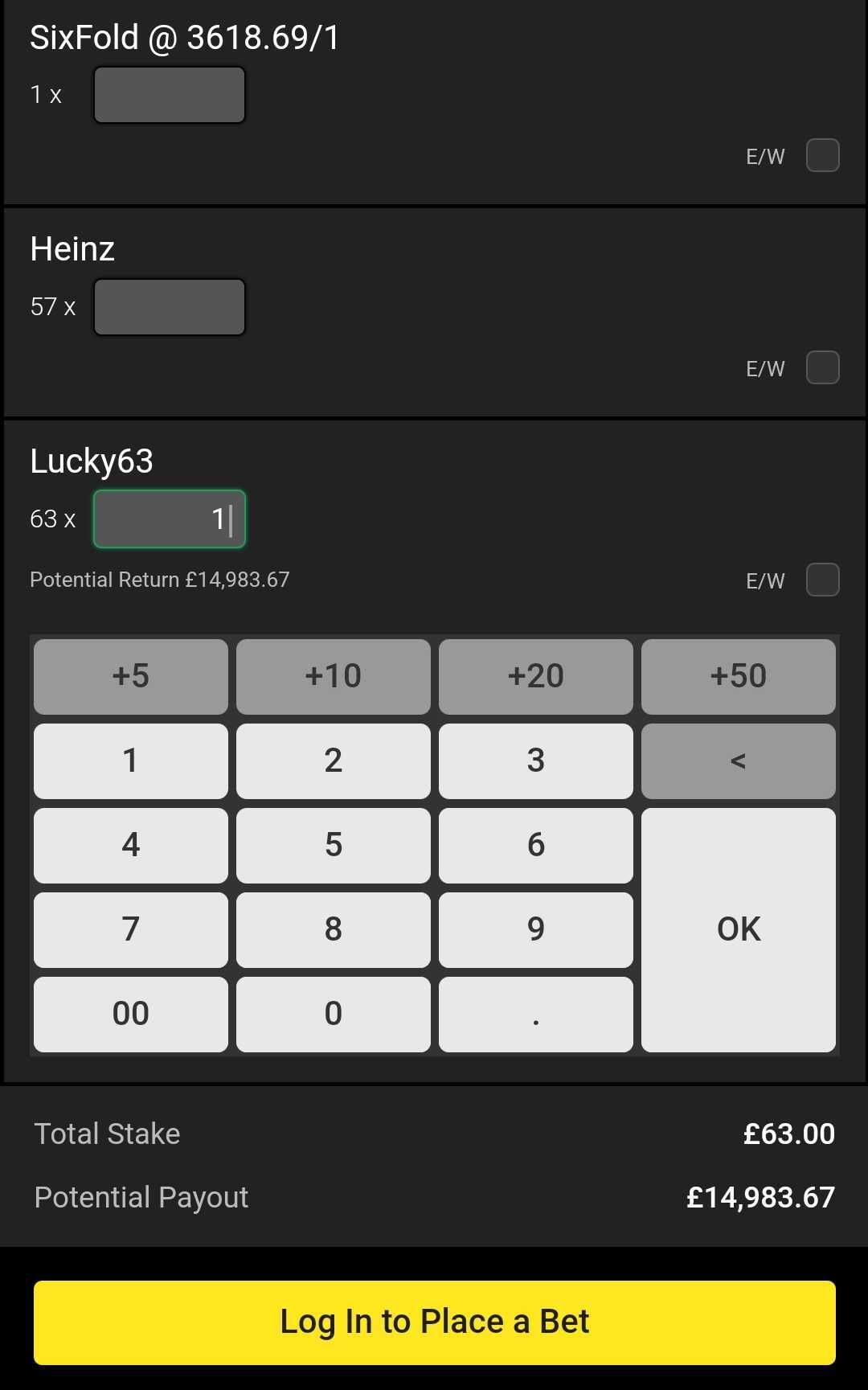 Unibet Lucky 63