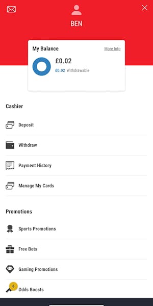 Ladbrokes deposit/withdrawal 1