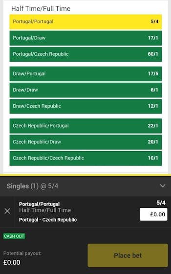 Unibet win both halves