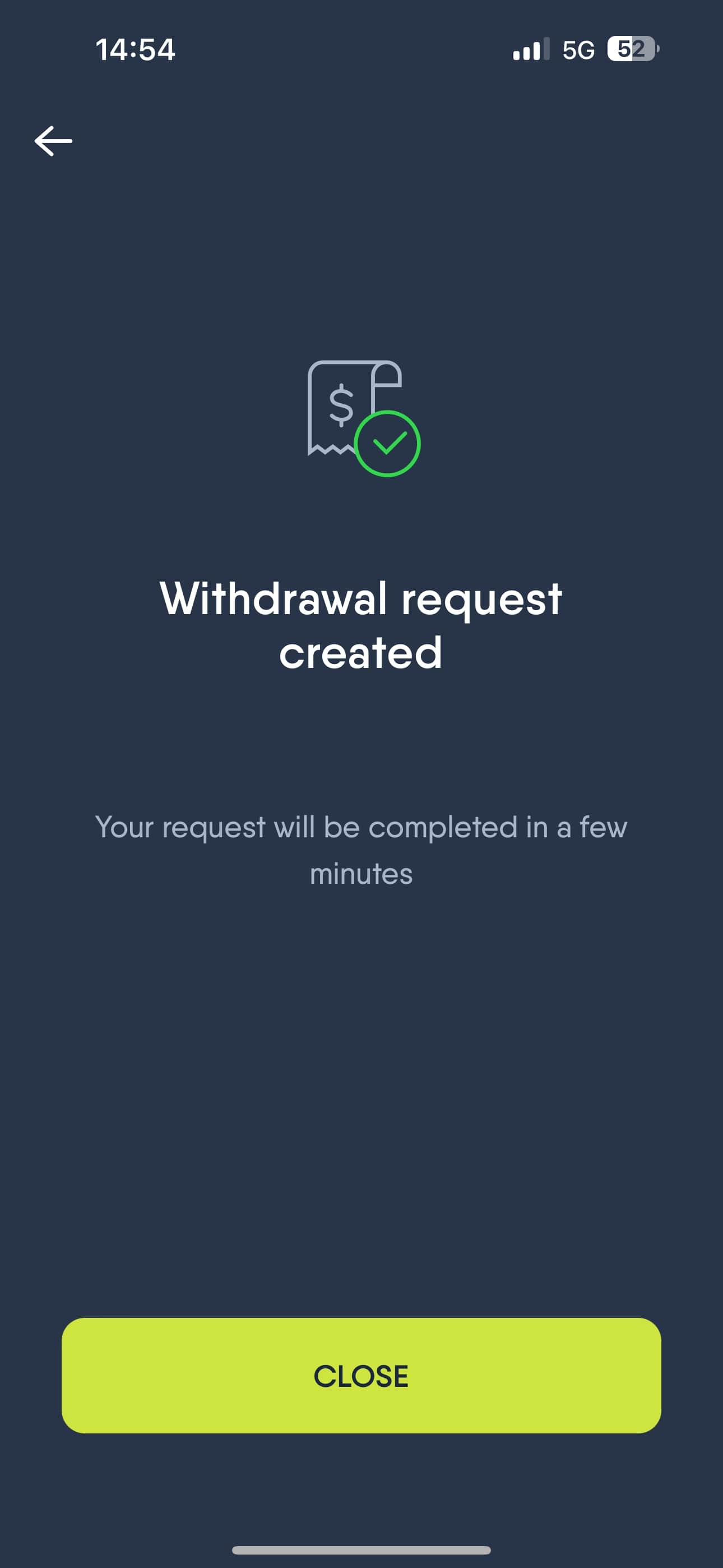CopyBet withdrawal 3