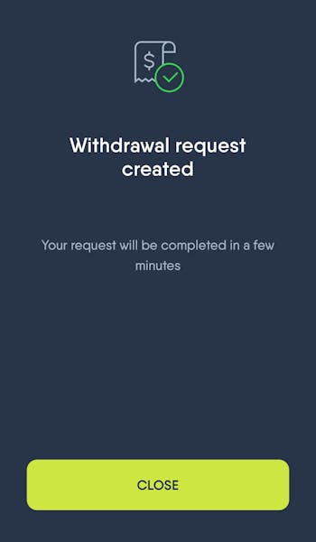 CopyBet withdrawal 3