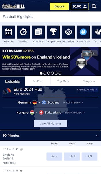 William Hill App Sportsbook