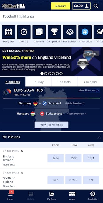 William Hill App Sportsbook