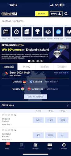 William Hill App Sportsbook