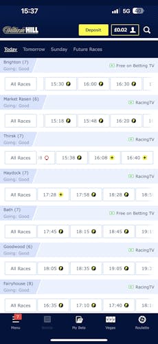 William Hill App Horse Racing Streaming