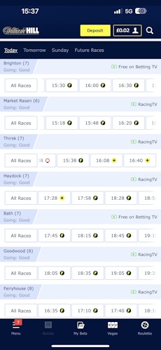 William Hill App Horse Racing Streaming