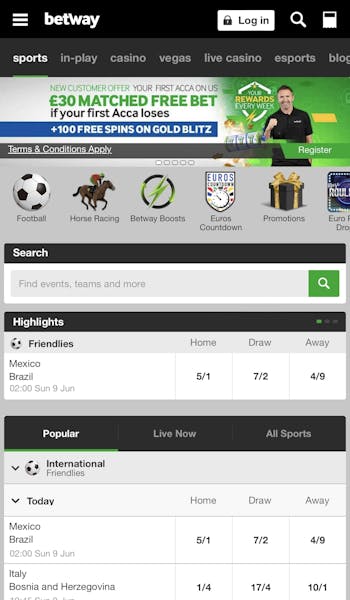 Betway registration app 1