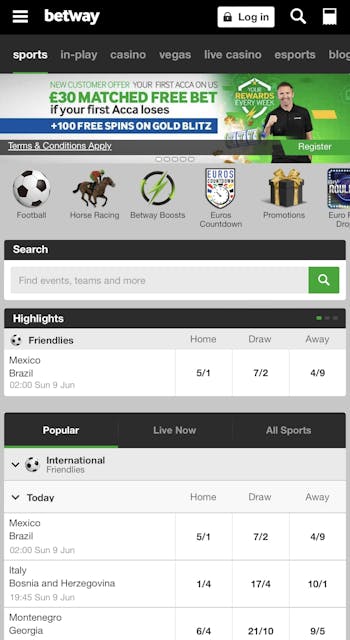 Betway registration app 1