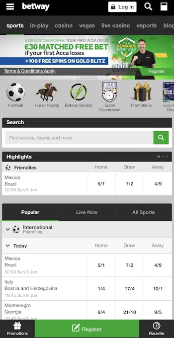 Betway registration app 1