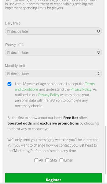 Betway registration app 5
