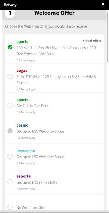 Betway registration app 2