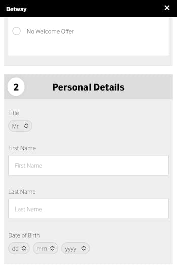 Betway registration app 3